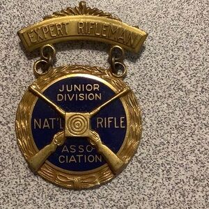 Expert rifleman, junior division National Rifle Association award